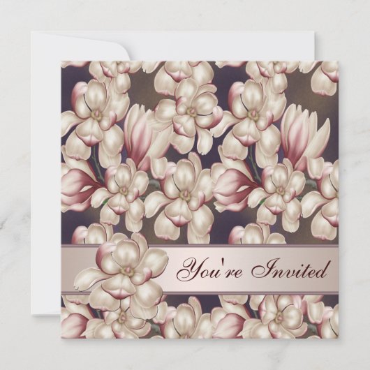 All Occasion Magnolia Party Invitation Sjabloon Kaart (Voorkant)