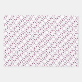 All Occasion Plum Star Print Cadeauverpakking Inpakpapier Vel (Voorkant 2)