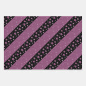 All Occasion Plum Star Print Cadeauverpakking Inpakpapier Vel (Voorkant)