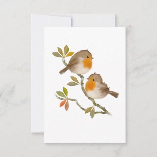 All Occasion Robin Birds Note Card Bedankkaart (Voorkant)