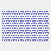 All-Occasion Royal Blue "LOVE" met hartpatroon Inpakpapier Vel (Voorkant 3)