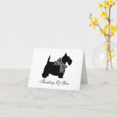 All Occasion Scottie personaliseren Kaart (Gele Bloem)