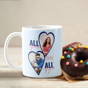 All of Me Loves All of You 4 Hart Foto Blauw Koffiemok