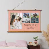 All of Me Loves All of You Custom Photo Collage Hangend Wandkleed (Slaapkamer)