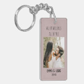 All of Me Loves All of You Custom Photo Collage  Sleutelhanger (Voorkant Links)
