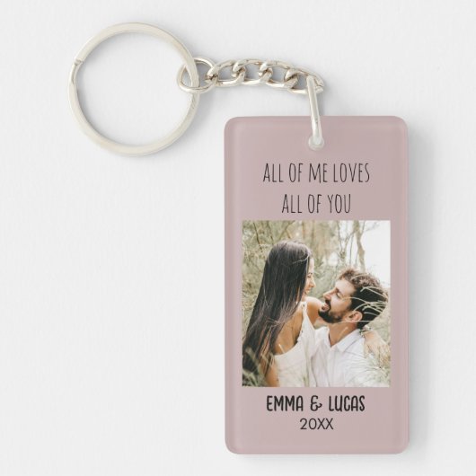 All of Me Loves All of You Custom Photo Collage  Sleutelhanger (Voorkant)