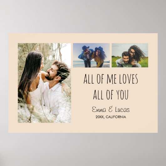 All of Me Loves All of You Fotocollage Poster (Voorkant)
