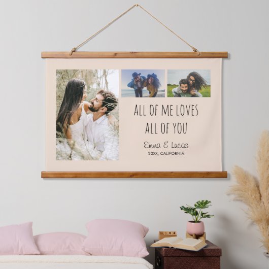 All of Me Loves All of You Photo Collage  Hangend Wandkleed (Slaapkamer)