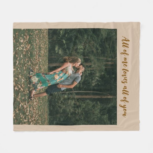 All of Me Loves All of You Photo  Fleece Deken (Voorkant (Horizontaal))