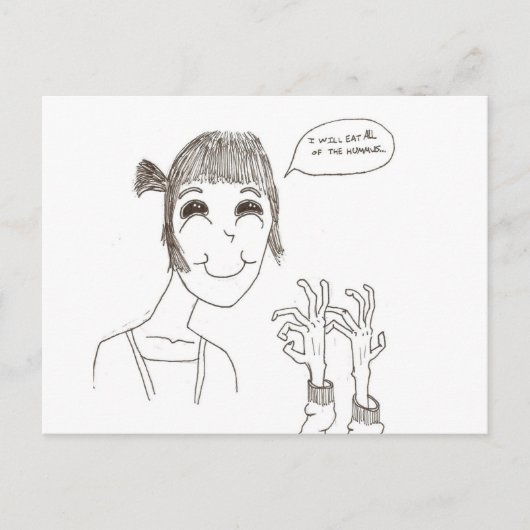 All of the Hummus Briefkaart (Voorkant)