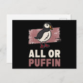 All Or Puffin Puffin Briefkaart (Voorkant / Achterkant)
