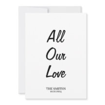 All Our Love Dankkaart - Eenzijdig voor notities