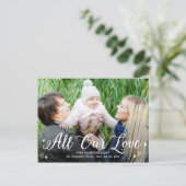 All Our Love Valentijnsdag Post Kaart (Staand voorkant)