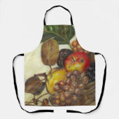 All-over artistic fruit still life print apron schort (Voorkant)