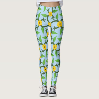 All over bloemenprint leggings