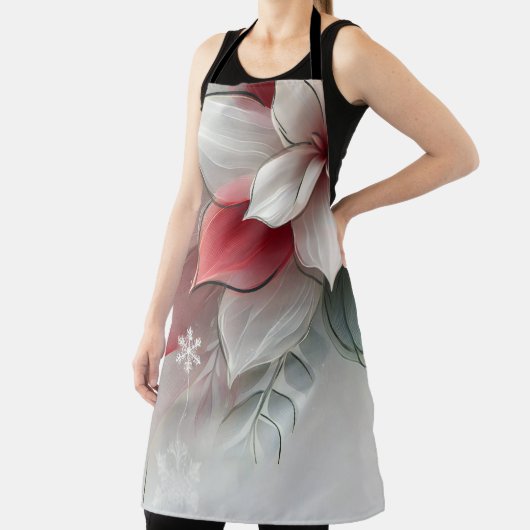 All-over Christmas Flower Print Schort, Medium Schort (Insitu)