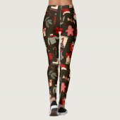 All Over Gedrukte Kerstleggings Leggings (Achterkant)