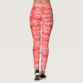 All Over Gedrukte Kerstleggings Leggings (Achterkant)