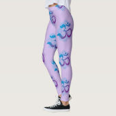 All-over Herhaal Om Mandala - Lavendel Leggings (Links)