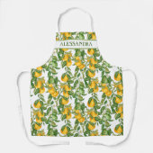 All-over het Patroon van Lemons Gepersonaliseerde  Schort (Voorkant)
