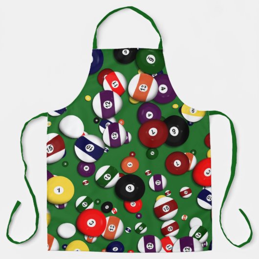 All-over Print Apron - Billiards Schort (Voorkant)