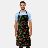 All-Over Print Apron Bon Appétit con Cerazas Schort (Gedragen)