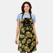 All-Over Print Apron Bon Appétit con Limon Schort (Gedragen)