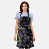 All-Over Print Apron Bon Appétit con Uvas Schort (Gedragen)