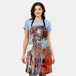 All‑Over Print Apron – Corrosion Pulse Schort