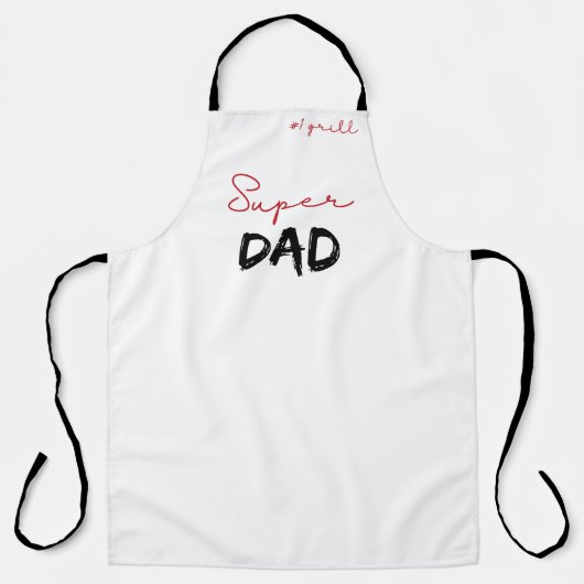 All-Over Print Apron for Dad Schort (Voorkant)