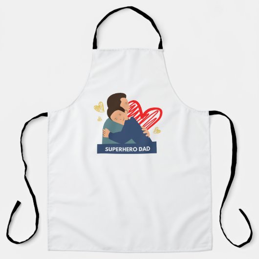 All-Over Print Apron for Dad Schort (Voorkant)