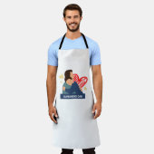 All-Over Print Apron for Dad Schort (Gedragen)