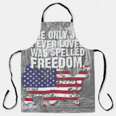 All-Over Print Apron – Freedom Job Schort (Voorkant)