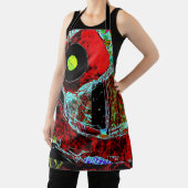 All-Over Print Apron - Frequency Serpent Abstract Schort (Insitu)