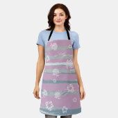 All‑Over Print Apron – Gingham Orchard Schort (Gedragen)
