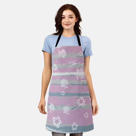 All‑Over Print Apron – Gingham Orchard Schort (Gedragen)