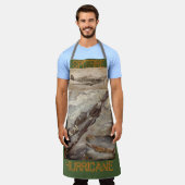 All-over Print Apron, groot Apron Schort (Gedragen)