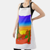 All-over Print Apron, groot Schort (Insitu)