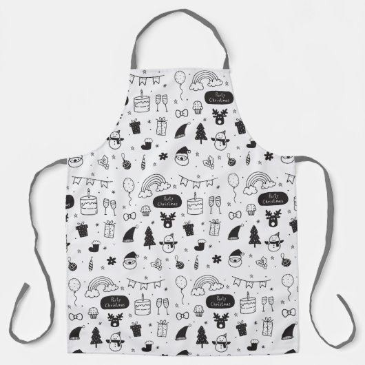 All-over Print Apron, groot Schort (Voorkant)