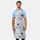 All-over Print Apron, groot Schort (Gedragen)