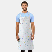 All Over Print Apron Happy Birthday Confetti Schort (Gedragen)