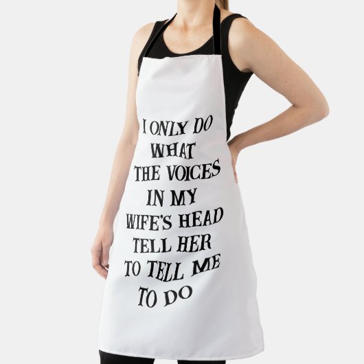 All Over Print Apron Husband Wife's Joke Schort (Insitu)