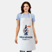 All-Over Print Apron Island Light: Morabeza Compas Schort (Gedragen)