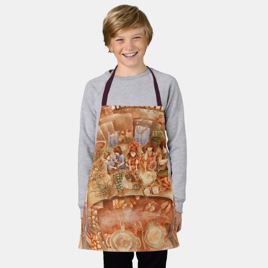 All-over Print Apron, klein Schort (Gedragen)