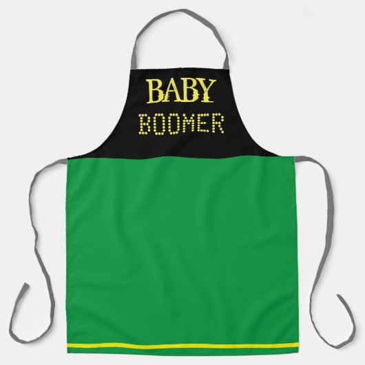 All-over Print Apron, Largebaby boomer Schort (Voorkant)