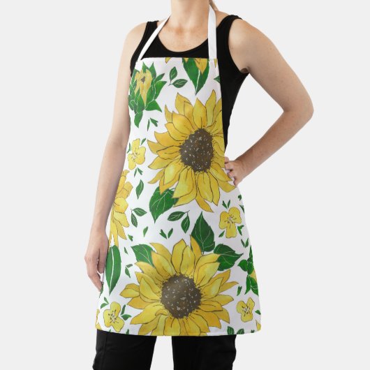 All-Over Print Apron, Medium 26"x30 Schort (Insitu)
