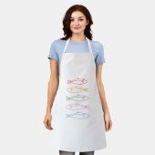 All-Over Print Apron, Medium fich  Schort (Gedragen)