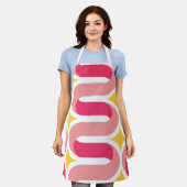 All-over Print Apron, medium Schort (Gedragen)