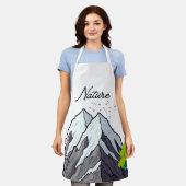 All-Over Print Apron, Medium Schort (Gedragen)