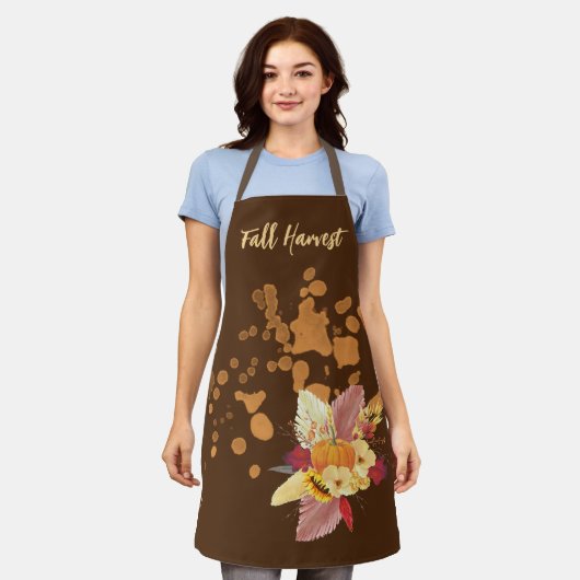 All-over Print Apron, medium Schort (Gedragen)